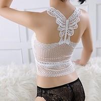 Women\'s Lace Sexy Straps Bottoming Vest
