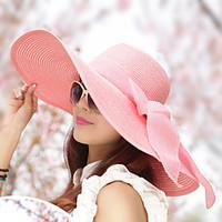 women vintagecasual summer straw floppy hat