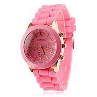womens and childrens silicone analog quartz strap watch wrist watch as ...