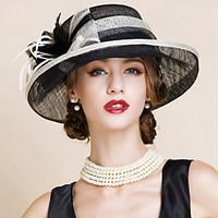 Women Party Summer Linen Bowler/Cloche Hat