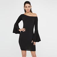 womens going out club sexy bodycon little black dress solid one should ...