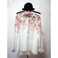 womens going out casualdaily work sexy simple cute spring blouse solid ...