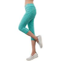 Women Solid Color Print Legging, Spandex