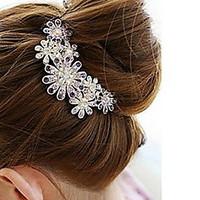 Women\'s Diamond Flower Hair Stick Comb Bob (108.5CM)