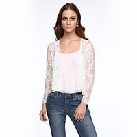 womens embroidery solid white long sleeve polyester summer thin micro  ...