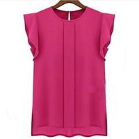 womens plus size simple blouse solid stand long sleeve red white black ...