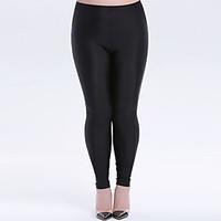 womens polyester thin solid color legging solid pants