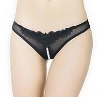 Women\'s Sexy Pearl Black White Pink G-string Panties