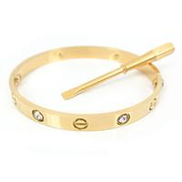 womens bangles classic fashion stainless steel gold plated imitation d ...