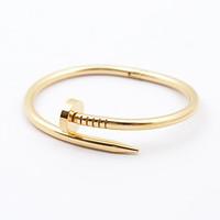 Women\'s Bangles Fashion Classic Stainless Steel Gold Plated Jewelry Black Silver Rose Golden Jewelry ForWedding Party Daily Casual