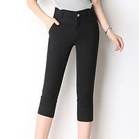 womens plus size skinny chinos pants casualdaily work simple cute soli ...