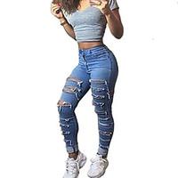 womens mid rise micro elastic jeans chinos pants vintage street chic s ...