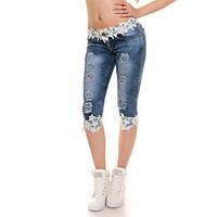 womens lace skinny jeans pants going out casualdaily sexy simple stree ...