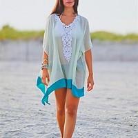 womens cover ups solid chiffon white