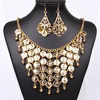 women vintagepartyworkcasual alloy necklaceearrings sets