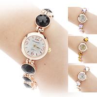 Women\'s Alloy Analog Quartz Bracelet Watch (Gold) Cool Watches Unique Watches Strap Watch