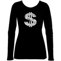 Women\'s Long Sleeve: Dollar Sign