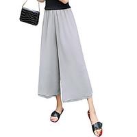 womens high rise inelastic chinos pants simple cute loose wide leg chi ...