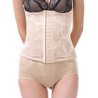 womens underbust corset nightwear sexy jacquard nylon beige