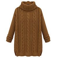 womens casualdaily simple street chic long pullover solid red beige bl ...