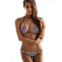 womens boho bandeau bikinistankinis color blockboho wirelesspadded bra ...