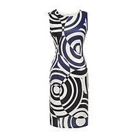 womens casualdaily beach holiday vintage bodycon dress print round nec ...