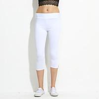 women solid color legging cotton