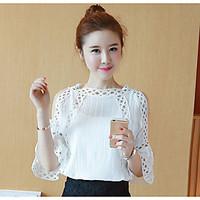 womens going out casualdaily cute t shirt solid round neck short sleev ...