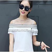 womens casualdaily simple t shirt solid round neck short sleeve others