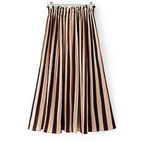 womens high waist inelastic wide leg pants simple relaxed striped