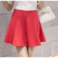 Women\'s Casual/Daily Above Knee Skirts A Line Solid Summer