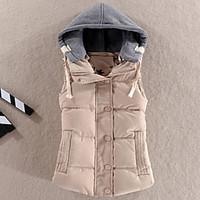 womens fashion all match hooded down vest more colors