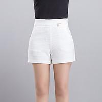 womens solid white black shorts pants casual day simple