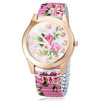 Women\'s Flower Color Dial The Elastic Flower Band Strap Watch Quartz Bracelet Watch (Assorted Colors) Cool Watches Unique Watches