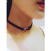 Women\'s Choker Necklaces Pendant Necklaces Tattoo Choker Circle Alloy Basic Tattoo Style Fashion Personalized Jewelry for Party Daily Halloween Casual