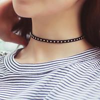 Women\'s Choker Necklaces Tattoo Choker Alloy Tattoo Style Vintage Simple Style Fashion Silver Golden Jewelry Party Daily Casual 1pc