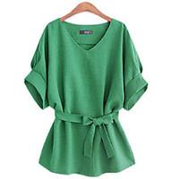 Women\'s V Neck ½ Length Sleeve Shirt