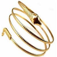 Women\'s Cuff Bracelet Alloy Snake Gold Silver Jewelry 1pc
