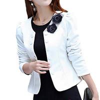 Women\'s Elegant Double Breasted Long Sleeve Jacket