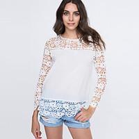 womens lace sexy casual lace cute plus sizes inelastic long sleeve reg ...