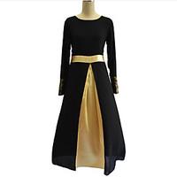 womens plus size vintage chiffon dress sleeve black gray green polyest ...