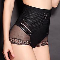 Women\'s Maternity Postpartum Slimming Corset Solid High Waist Elasticity Nylon Beige/Black Shaping Panties Thin