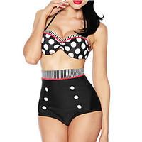 Women\'s Retro/High waist/Bandeau Glamour Girl Europe And The United States Retro Super Sexy Bikini