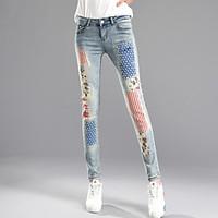 womens plus size skinny jeans chinos pants casualdaily street chic pri ...