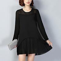 womens asymmetrical plus size casualdaily cute loose chiffon dress sol ...