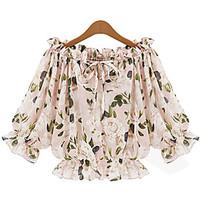 womens off the shoulder casualdaily simple cute spring summer blouse f ...