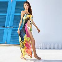 womens boho contrast color pareo beach fashion beach cover up dress sw ...