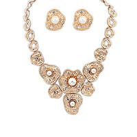 womens necklaceearrings jewelry fashion euramerican pearl alloy jewelr ...