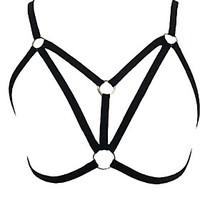 women black ultra sexy harness bra cage nightwear nylon