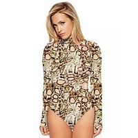 womens club romperssexy skinny print sexy underwear jumpsuit